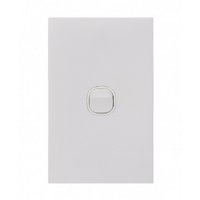 Trader Clouded Leopard Switch 16AX/20A 250V Matt White Cover Matt White Grid