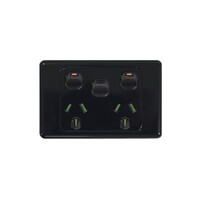 Trader Cougar 2G PowerPoint 10A 250V Extra Switch BLK