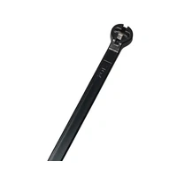 Cabac Cable Tie Steel Pawl PA66 200 x 4.8MM UV Black PK100