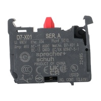 Sprecher + Schuh Contact Block 1NC for 22.5mm Pushbutton Operators