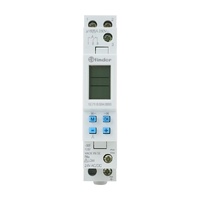 NHP Finder 12 Series Digital Time Switch 1 Changeover 30MEM 24V AC DC Control 17.5mm Frame