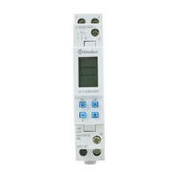 NHP Finder 12 Series Digital Time Switch 1 Changeover 30MEM 230V AC Control 17.5mm Frame