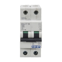 NHP DIN-T Miniature Circuit Breaker 16A 2 Pole 10kA D Curve