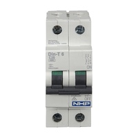 NHP DIN-T Miniature Circuit Breaker 32A 2 Pole 6kA C Curve