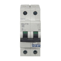 NHP DIN-T Miniature Circuit Breaker 32A 2 Pole 6kA D Curve