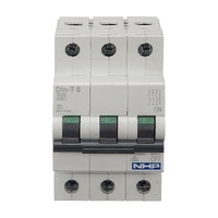 NHP DIN-T MCB 50A 3 Pole 6kA D Curve