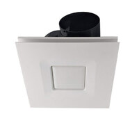 Fanco Hybrid High Performance Square Ceiling Exhaust Fan LED Light White