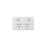 Legrand Excel Life Power Point Switched 2G 10A 250V White