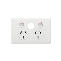 Legrand Excel Life Power Point Switched 2G 10A 250V with Extra Switch Matt White