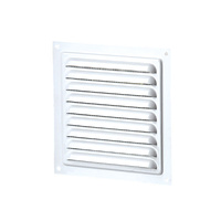Fanco Metal Square Vent No Duct Spigot 150mm White