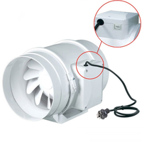 Fanco Mixflow 150 Inline Exhaust Fan with Lead and Plug 150mm