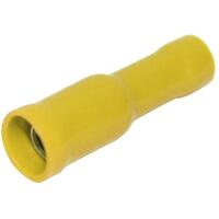 Hellermann Tyton Female Bullet Yellow D/Grip 4mm - 6mm PK50
