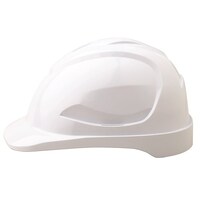 Paramount V9 Hard Hat Unvented Push Lock Harness White