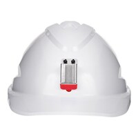 Paramount V9 Hard Hat Vented + Lamp Bracket Push Lock Harness White