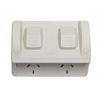 Trader Hippo 15A Weatherproof GPO 250V AC Separate Circuit Double Pole