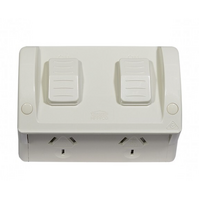Trader Hippo Double Weatherproof PowerPoint 10A 250V