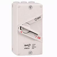 IPD Padlockable Weatherproof Isolator 1 Pole 35A 240V IP66