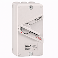 IPD Padlockable Weatherproof Isolator 3 Pole 63A 415V IP66