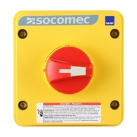 Socomec Enclosed Isolator 3P 25A IP65 Aluminium Red/Yellow 690V