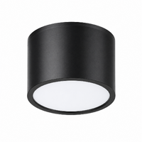 Haneco METEOR EVO 12W Surface Mounted LED Downlight Black