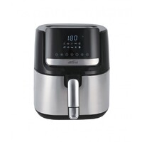 Trader Mistral Air Fryer Digital 6.6 Litre Stainless Steel LED Digital Control with Touch Sensor Panel 10 Dedicated Preset Functions Easy to Clean