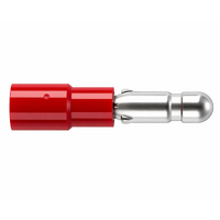 Cabac Pre-Insulated Male Bullet Connector Double Grip 4mm 0.5–1.6mm²