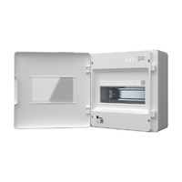 NHP MOD6+ Loadcentre Lightning 8-Way Surface Mount White Door