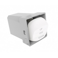 Trader Meerkat Switch Mechanism 3-Position 10AX/16A 250V Cat's Eye (labelled Up/Off/Down)