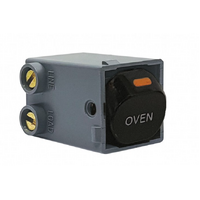 Trader Meerkat Switch Mechanism Double Pole 20A 250V (labelled Oven Black)