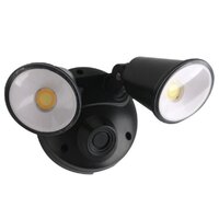 Martec Defender Twin Spot LED Flood Light 20W Black