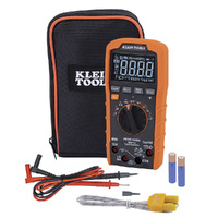 Klein Digital Multimeter TRMS Auto-Ranging 1000V Temp Low Impedance