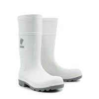 Paramount Mohawk PVC/NITRILE Food Industry Safety Gumboot White/Grey