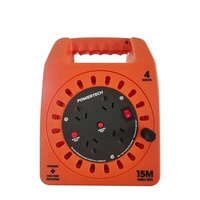 Electus 4-Way Powerboard Hub with 15m Extension Lead on a Reel