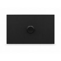 Legrand Inspyra 10A/10AX Horizontal 1 Gang Switch Matte Black