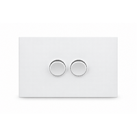 Legrand Inspyra 10A/10AX Horizontal 2 Gang Switch Matte White