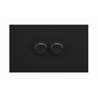 Legrand Inspyra 10A/10AX Horizontal 2 Gang Switch Matte Black