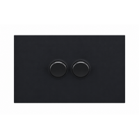 Legrand Inspyra 10A/10AX Horizontal 2 Gang Switch Matte Grey
