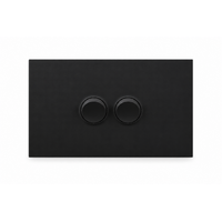 Legrand Inspyra IP44 10A/10AX Horizontal 2 Gang Switch Matte Black