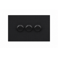 Legrand Inspyra 10A/10AX Horizontal 3 Gang Switch Matte Grey