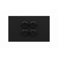 Legrand Inspyra 10A/10AX Horizontal 4 Gang Switch Matte Black
