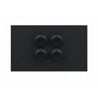 Legrand Inspyra 10A/10AX Horizontal 4 Gang Switch Matte Grey