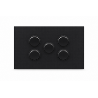 Legrand Inspyra 10A/10AX Horizontal 5 Gang Switch Matte Grey