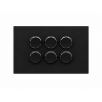 Legrand Inspyra 10A/10AX Horizontal 6 Gang Switch Matte Black