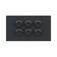 Legrand Inspyra 10A/10AX Horizontal 6 Gang Switch Matte Grey