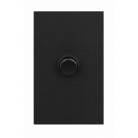 Legrand Inspyra 10A/10AX Vertical 1 Gang Switch Matte Black
