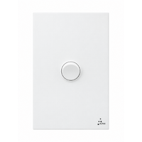 Legrand Inspyra IP44 10A/10AX Vertical 1 Gang Switch Matte White