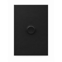 Legrand Inspyra IP44 10A/10AX Vertical 1 Gang Switch Matte Black