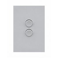 Legrand Inspyra 10A/10AX Vertical 2 Gang Switch Matte White