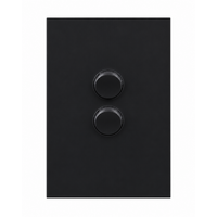 Legrand Inspyra 10A/10AX Vertical 2 Gang Switch Matte Grey
