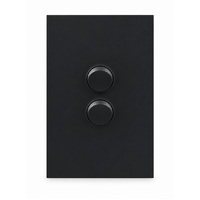 Legrand Inspyra IP44 10A/10AX Vertical 2 Gang Switch Matte Grey
